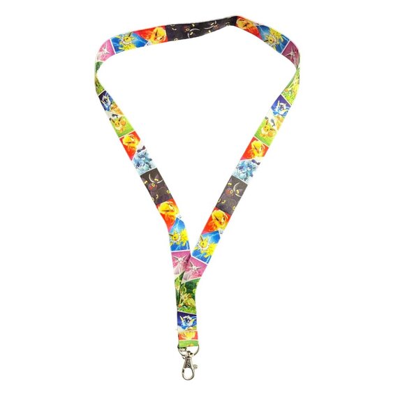 Pokemon Eerie Multicolor Keychain Lanyard - Picture 1 of 3